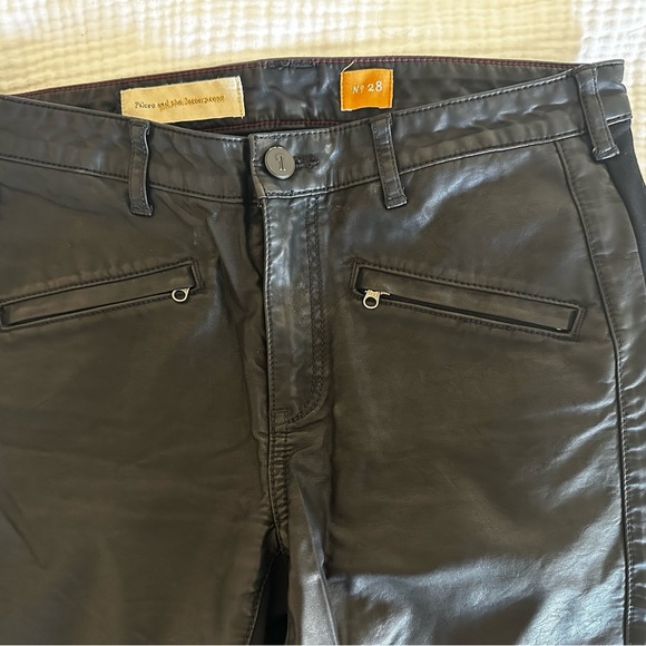 Pilcro and the Letterpress Faux Leather skinny ankle pants size 28 - Picture 6 of 6